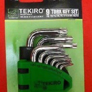 TEKIRO KUNCI L BINTANG PANJANG 9 PC (SET) (T10, T15, T20, T25, T27, T30, T40, T45, T50)