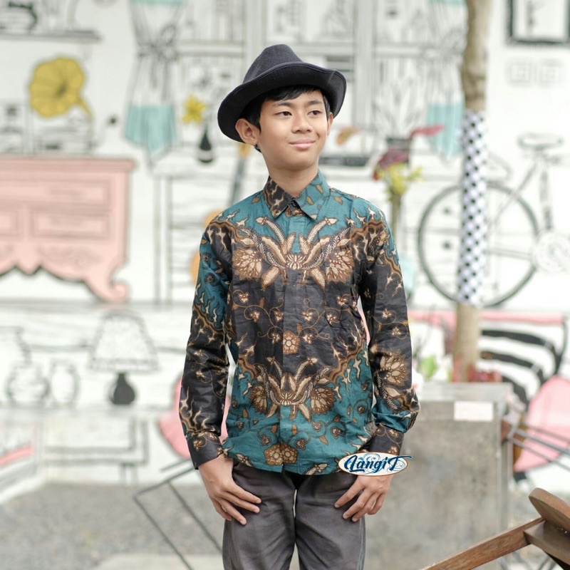 (BISA COD) KEMEJA BATIK ANAK LAKI-LAKI | baju batik anak laki-laki lengan panjang bisa buat seragam sekolah hari batik Batik Anak Cowok Kemeja anak Baju Anak Usia 5-12tahun