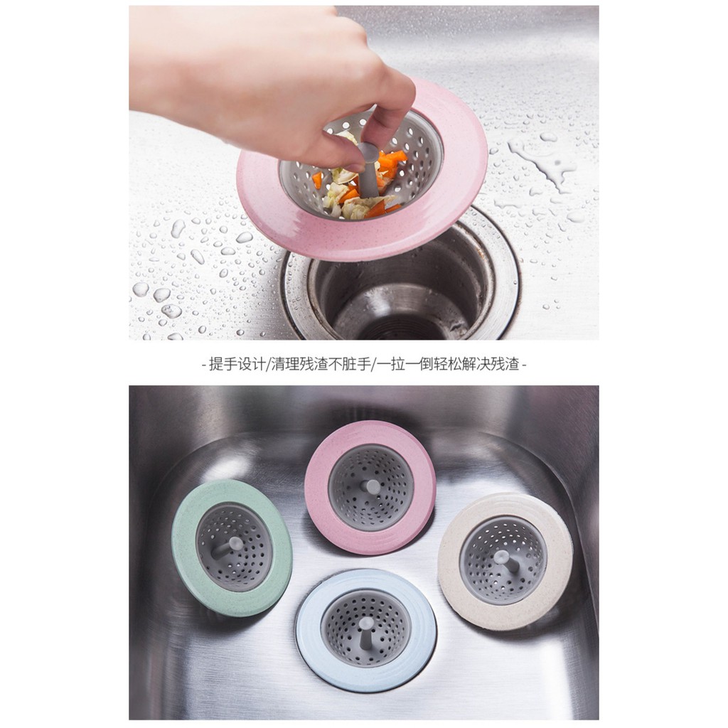 Saringan Wastafel Kitchen Sink Colander Silicone Drain Hair Catcher