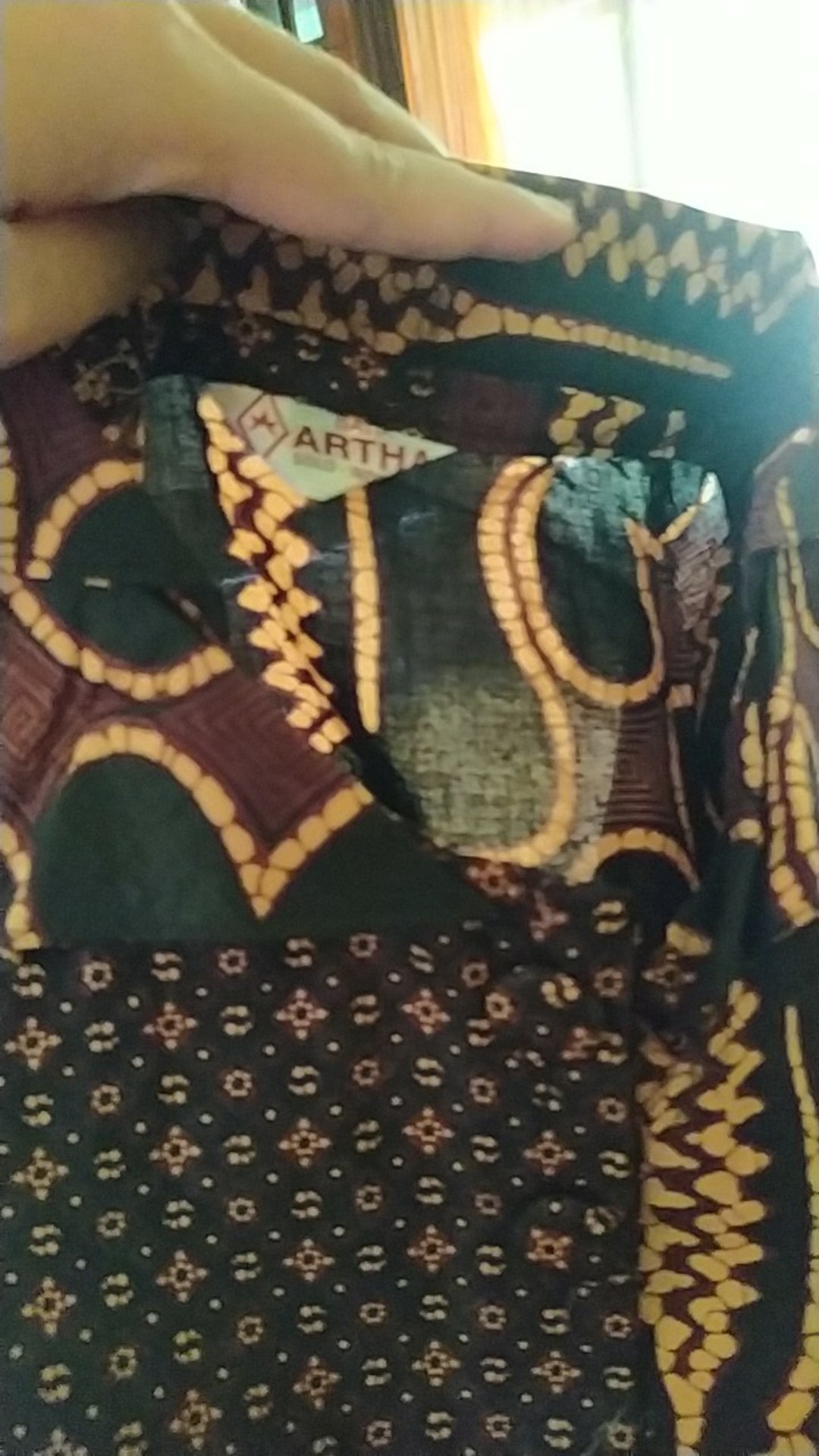 Tunic Mataram Parang Black Tunik Batik Cewek Tunic Batik Wanita Seragam Batik Kerja Batik Busui Solo