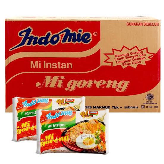 

INDOMIE GORENG DUS / MIE INSTAN KARTON / INDOMIE GORENG 40 BUNGKUS