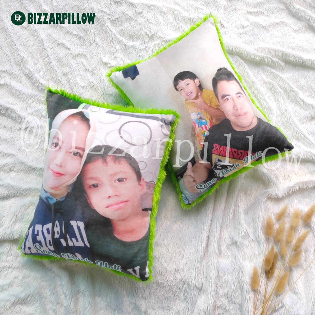 Bizzarpillow Bantal Foto Custom Fullprint Rasfur 30x40cm BZ035