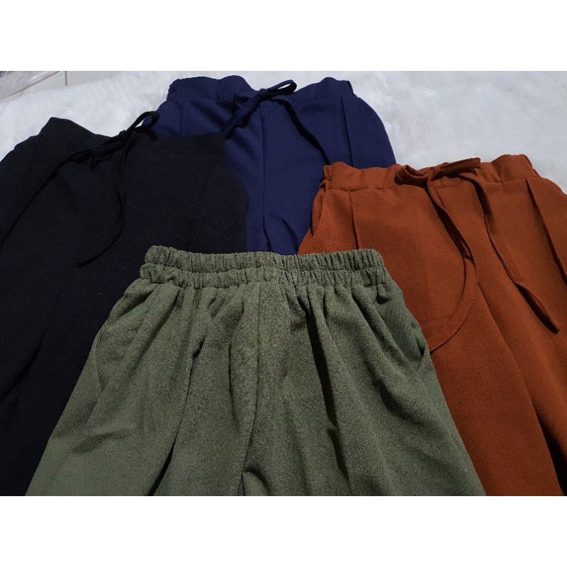 Celana pant pita import suede BISA COD