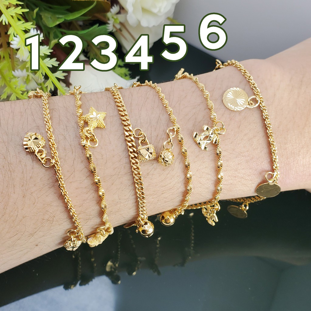  gelang  tangan wanita model rumbai cantik dan simple warna 