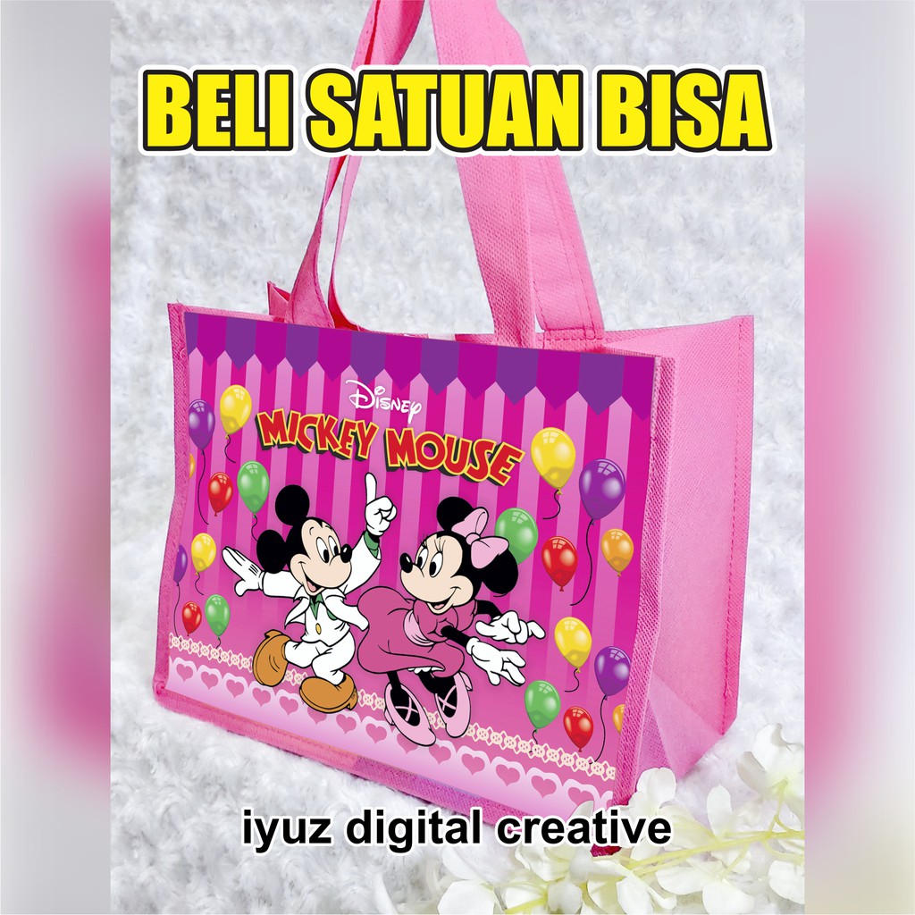 Harga tas ultah / tas ulang tahun / tas aqiqah / tas khitan ready stock
mickey mouse