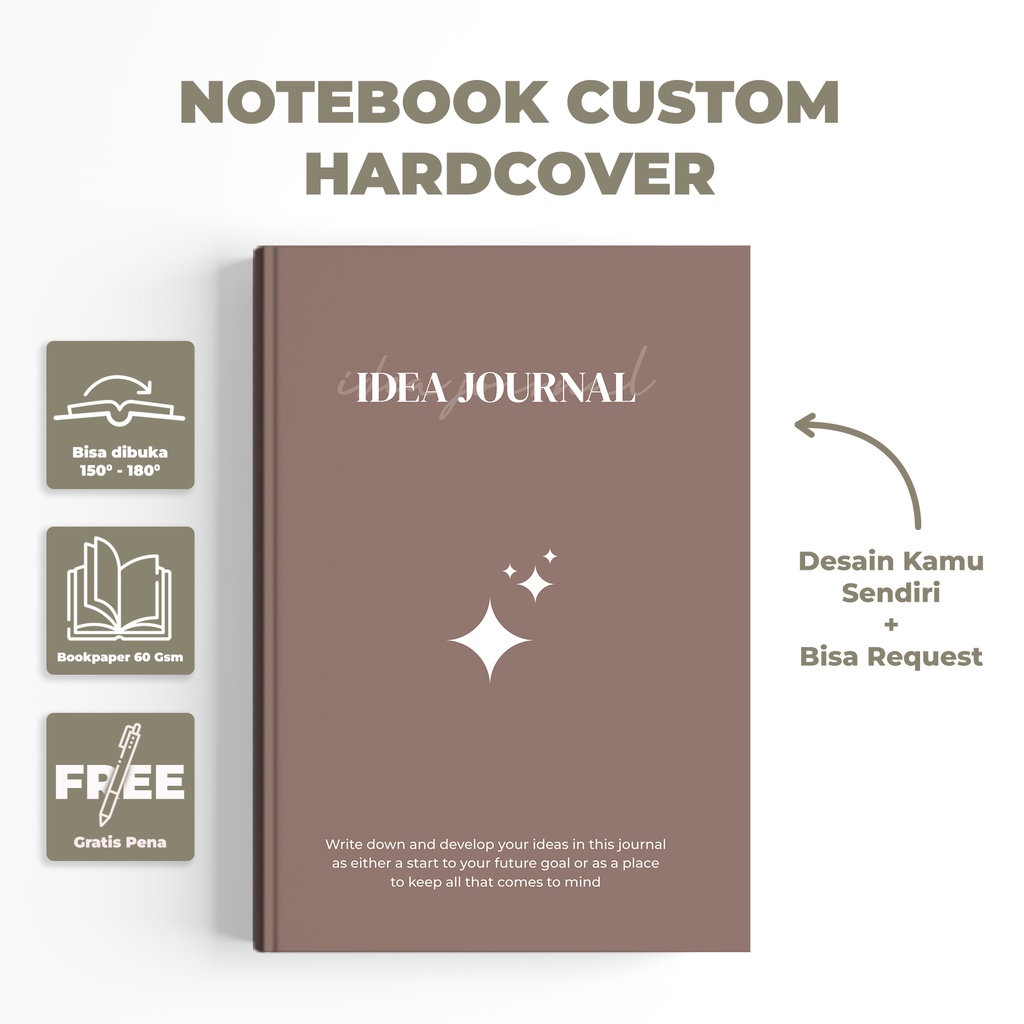 

NOTEBOOK CUSTOM AESTHETIC / CUSTOM NAMA GAMBAR / 288