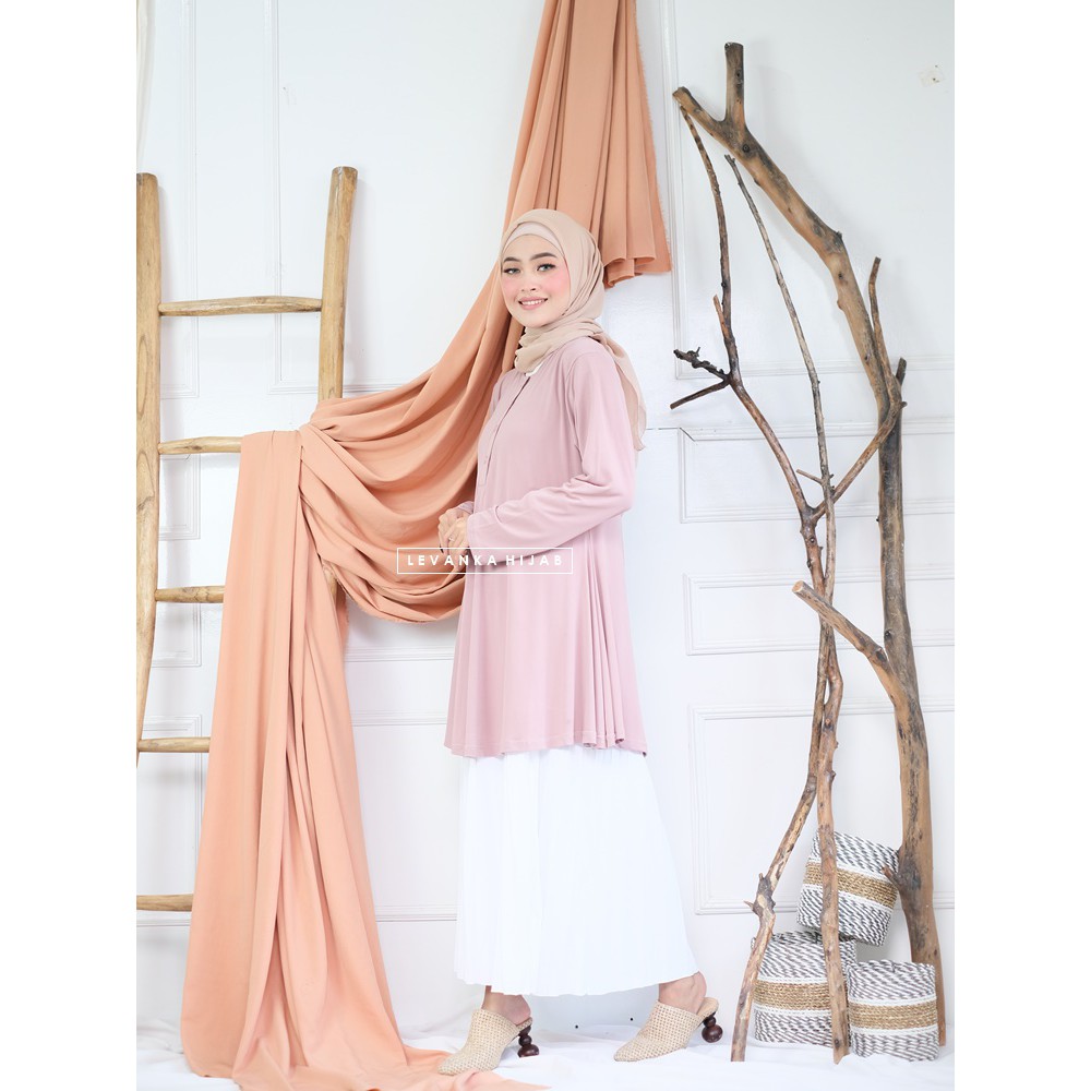 Atasan Tunik Wanita bahan Jersey Korea atau Daily Tunik