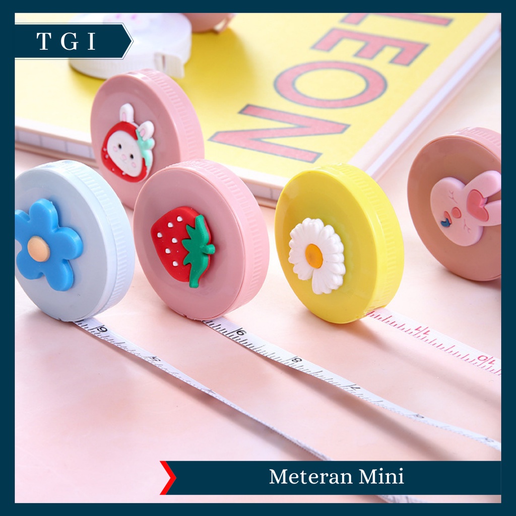 TGI - METERAN MINI PLASTIK TIDAK MUDAH KUSUT DAN TAHAN LAMA | METERAN GULUNG MINI 150 CM | METERAN GULUNG METERAN BAJU METERAN JAHIT 150CM METERAN MINI METERAN ROLL METERAN