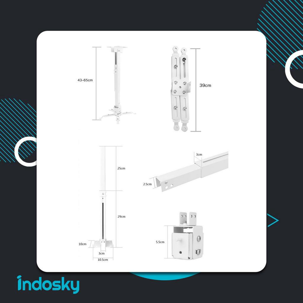 [GARANSI 1 TAHUN] Braket Proyektor Universal | Braket Original | Braket Projector | Bracket Proyekyor | Bracket Projector | Projector Bracket | Celling Bracket Gantung Projector