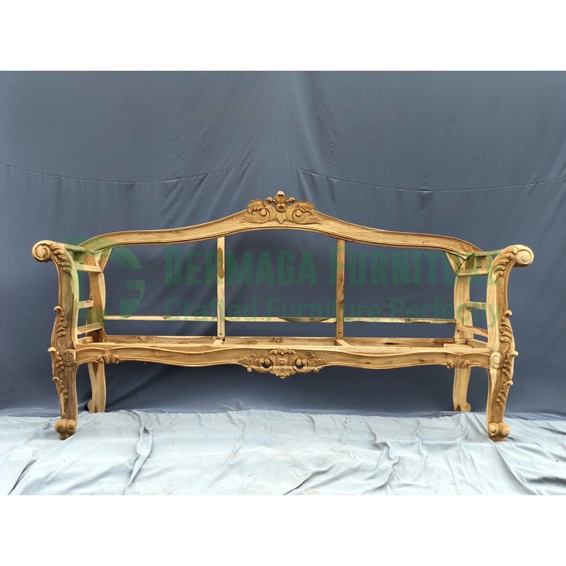 SOFA TAMU EMAS A KAYU JATI MEWAH SOFA DEKORASI PELAMINAN TERMURAH DERMAGA FURNITURE JEPARA