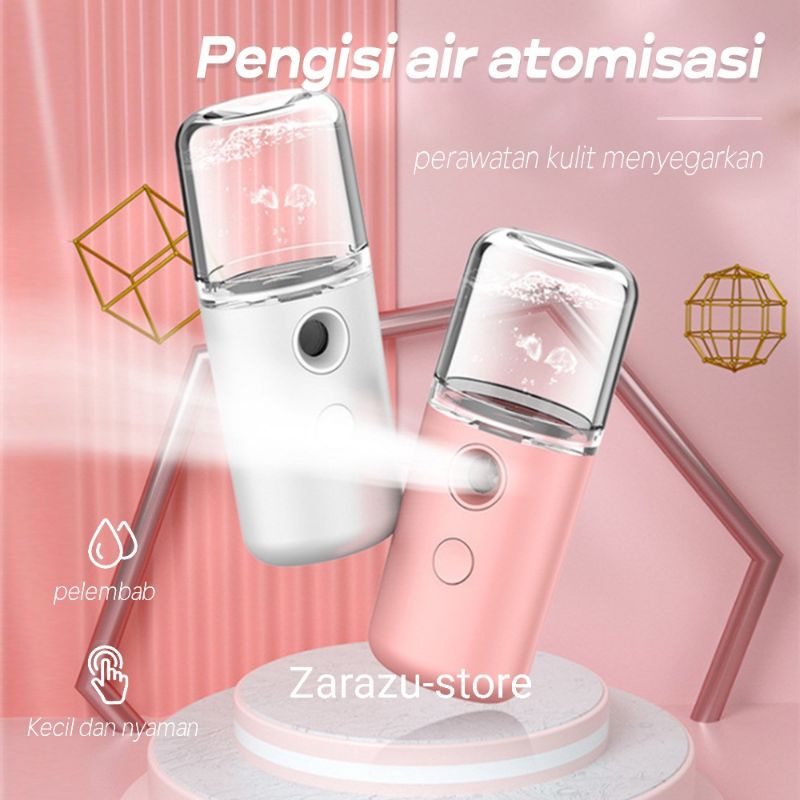 Zarazu NANO SPRAY PORTABLE MINI USB / NANO MIST SPRAYER NANO SPRAY SEMPROT PERAWATAN WAJAH PELEMBAB WAJAH / FACIAL MIST