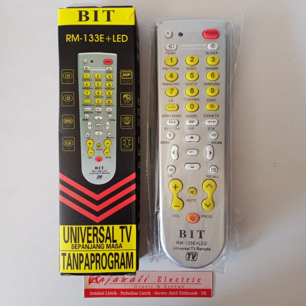 REMOTE TV UNIVERSAL BIT RM-133E+LED