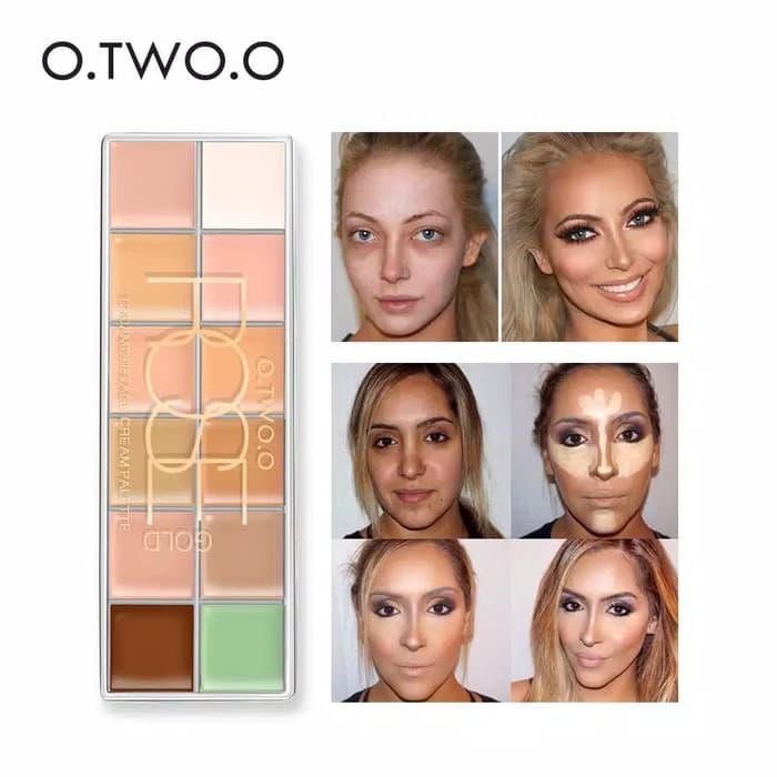Promo O.TWO.O /OTWOO 12 COLOR CONCEALER CREAM /12 CAMOUFLAGE CREAM PALLETA Berkualitas