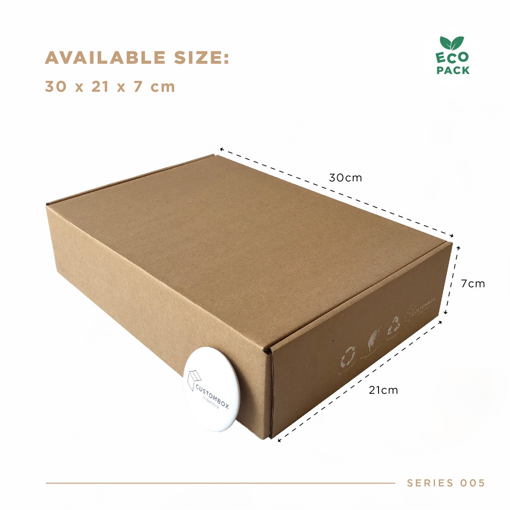 

Kardus Kotak (30.0x21.0x7.0 cm) Dus Box Kemasan Premium Ready Stock