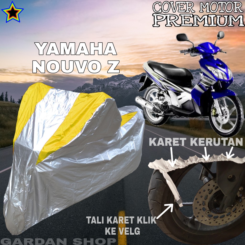 Sarung Motor YAMAHA NOUVO Z Silver KUNING Body Cover Yamaha PREMIUM