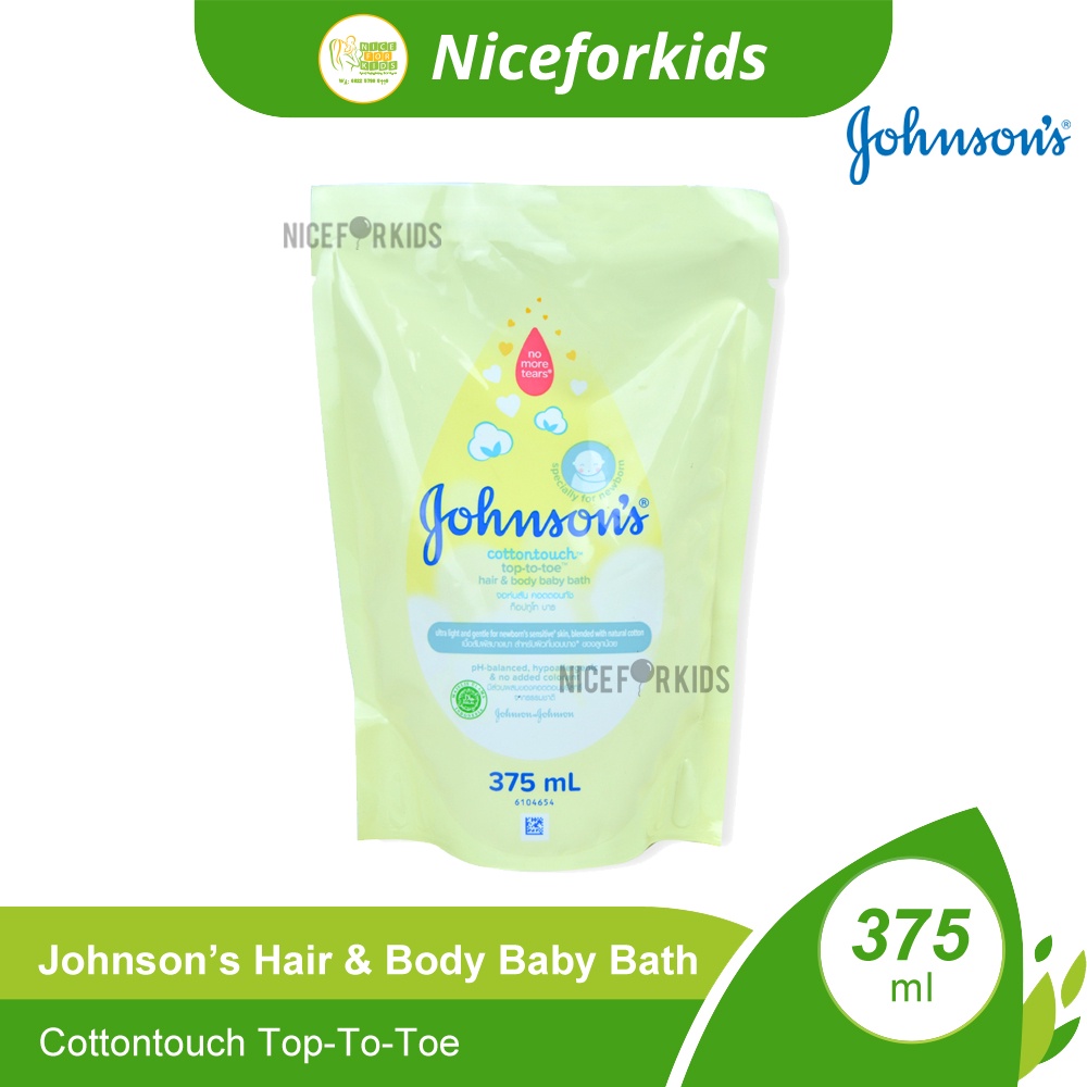 Johnson's Hair &amp; Body Baby Bath Refill 375 ml / Sabun Mandi Bayi / Sabun Mandi Cair Bayi