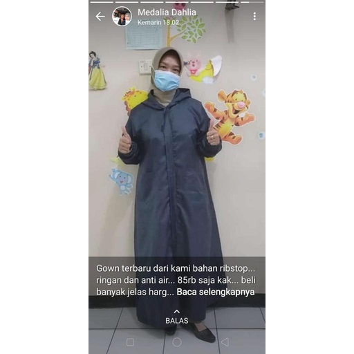 GOWN APD/PARASUT RIBSTOP/PRINGGONDANI