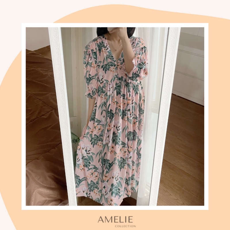 AMIA DRESS - midi dress rayon busui bumil