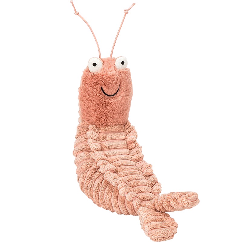 Mainan Boneka Plush Bentuk Udang Pink Ukuran 22cm Untuk Hadiah Ulang Tahun Anak