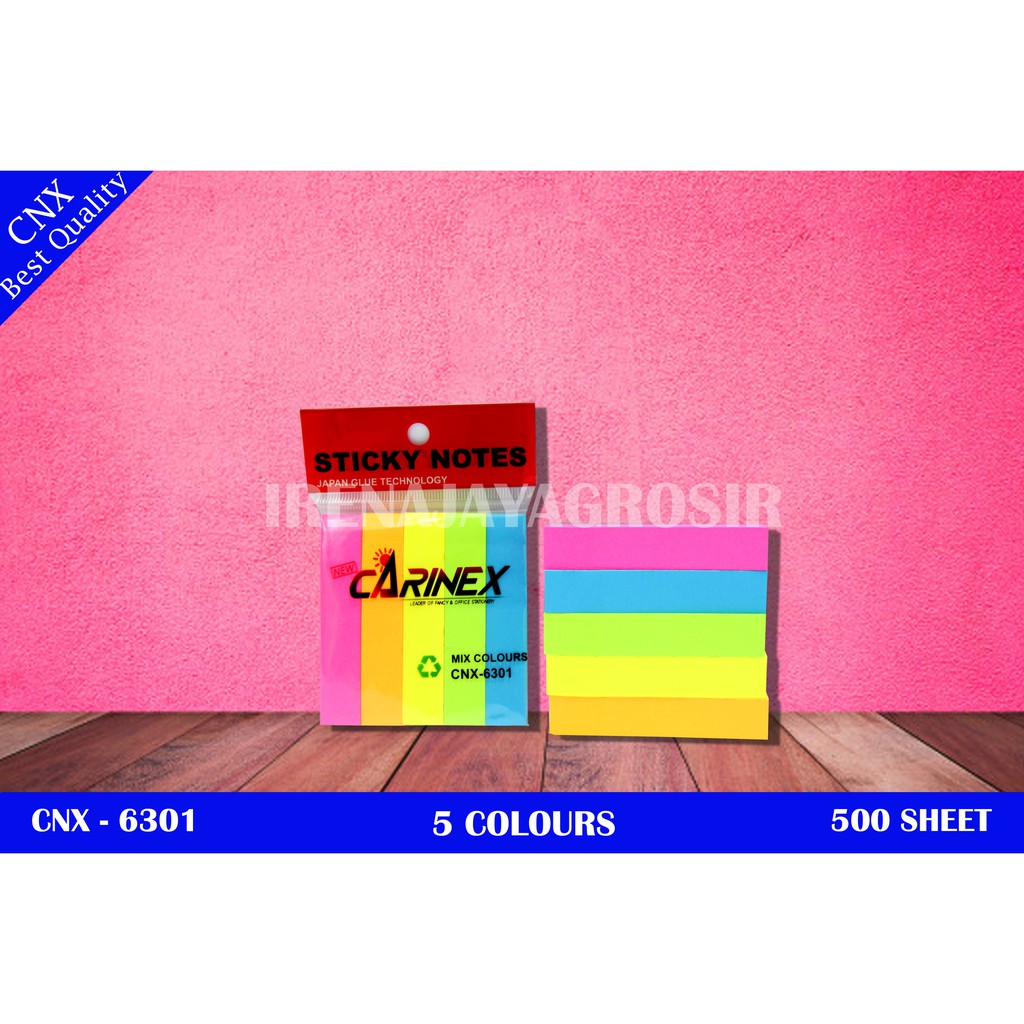 

MEMO STICK / PEMBATAS BUKU 5 WARNA 500 LEMBAR STICKY NOTES CNX 6301