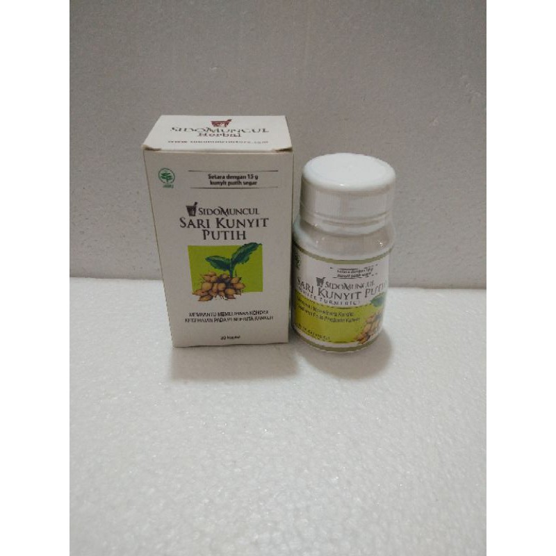 sidomuncul sari kunyit putih