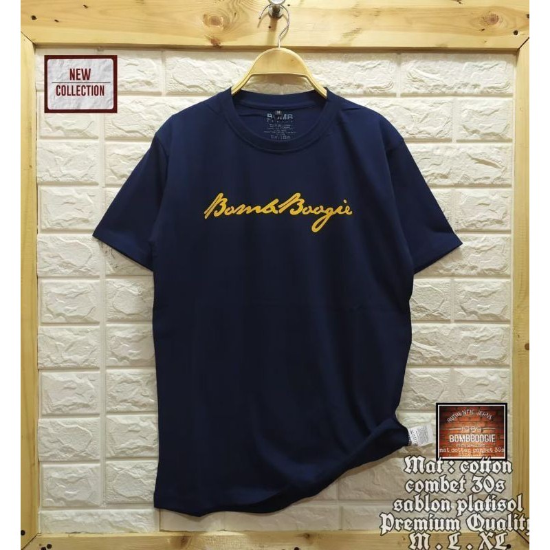 (Bisa COD)  KAOS BOMBBOOGIE ORIGINAL~100% BAHAN REALPICT~