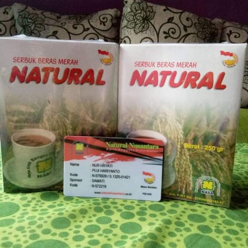 

serbuk beras merah