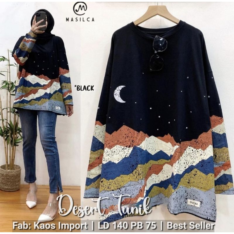Desert tunik import  jumbo original by masilca firda mauri