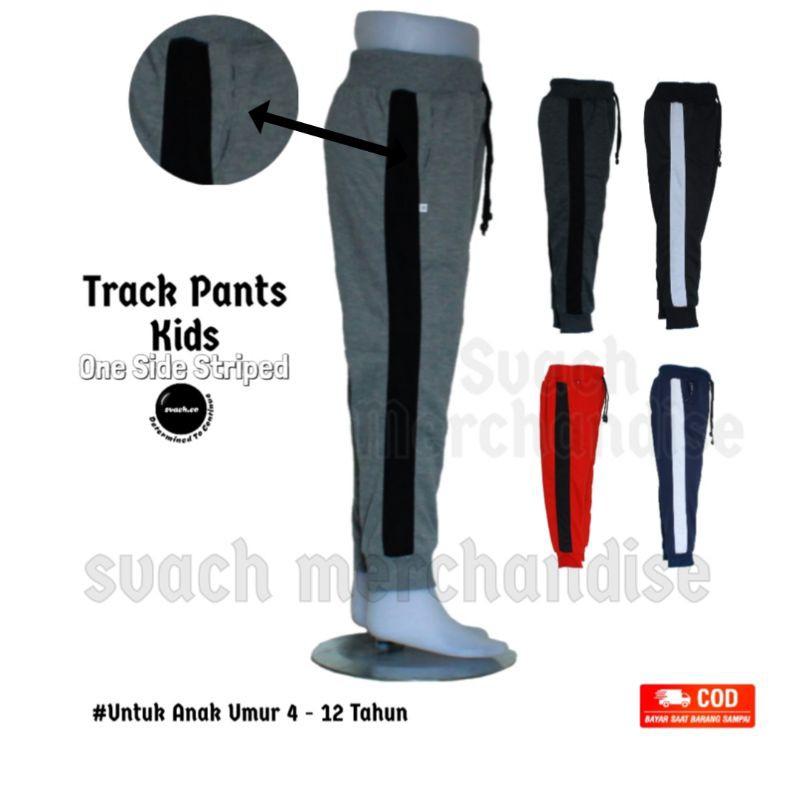 Celana panjang anak celana training untuk umur 3-12 tahun
