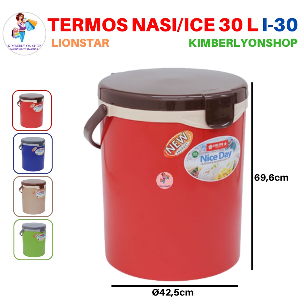 Rice Ice Bucket Hanami Termos Nasi Es 30 Liter I 30 Lion Star