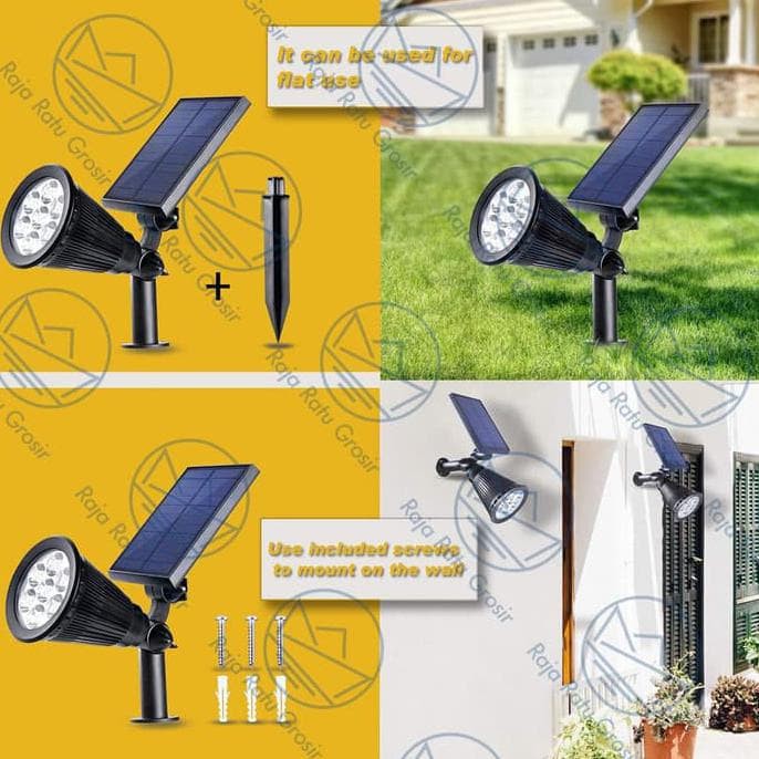 Lampu Sorot Teras Tenaga Surya / Lampu Sorot Taman Solar Cell