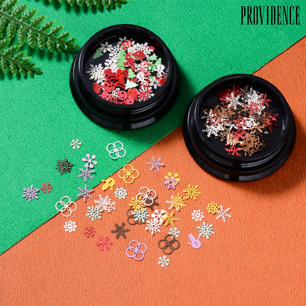 Providence Mixed Nail Christmas Flake Fabulous 3D Effects Colors Christmas Series Nail Art Decoration for Manicure