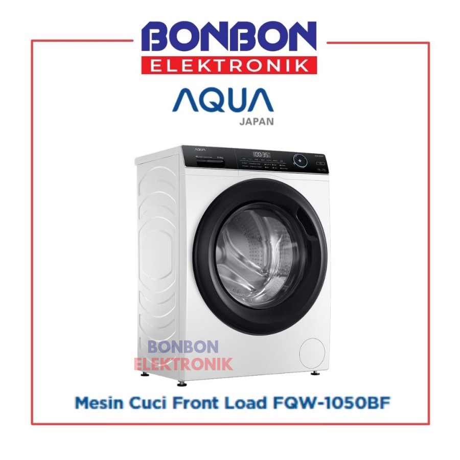 AQUA Mesin Cuci Front Loading 10.5KG FQW-1050BF INVERTER 10.5 KG