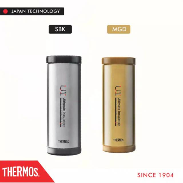 Thermos Vacuum Insulated Gold Silver CMC-400-SBK - 400ml / Botol Termos Tumbler 400ml