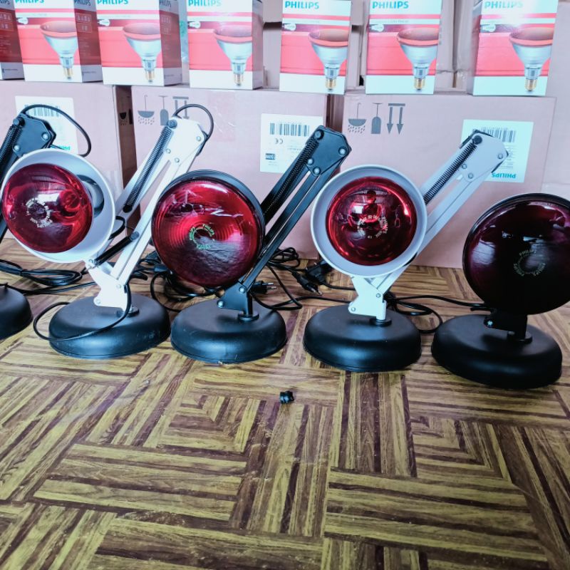 Alat Fisioterapi set Lampu Terapi Infrared 150 Watt &amp; 100 Watt Inframerah Fisioterapi