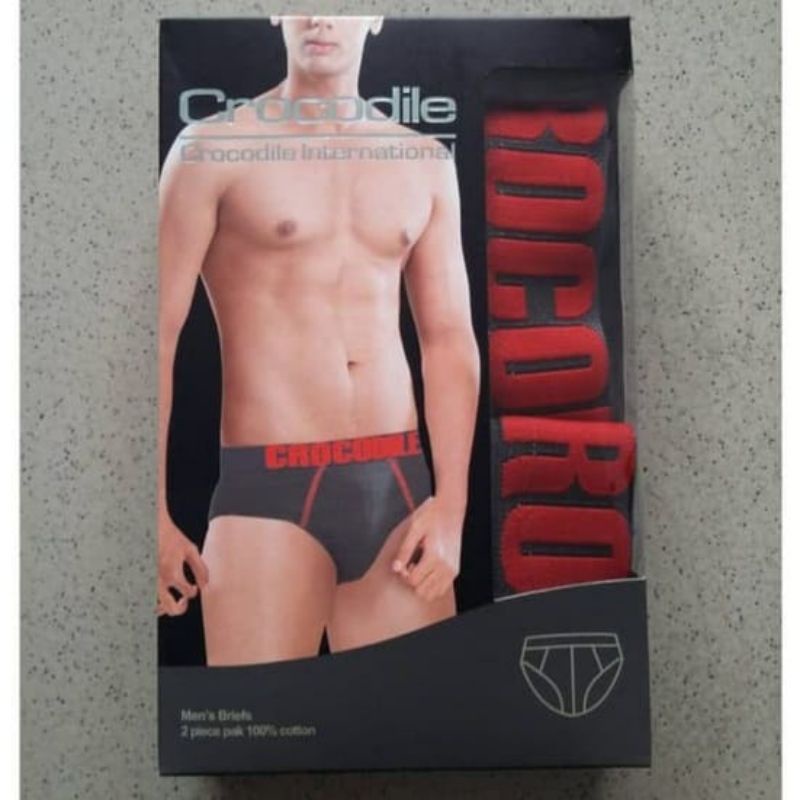 CROCODILE Celana dalam Pria Brief 521-277 Sekotak Isi 2Pcs