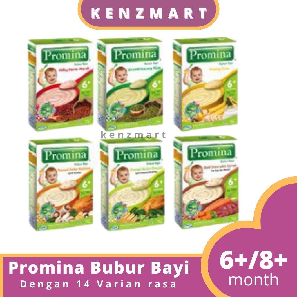 Promina Bubur Bayi 6 + (120 gr) dan 8 + (100 gr ) Bubur Susu Bubur Bayi Instan