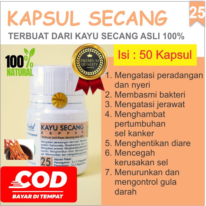 

Obat herbal penurun gula darah diare radang nyeri kapsul secang