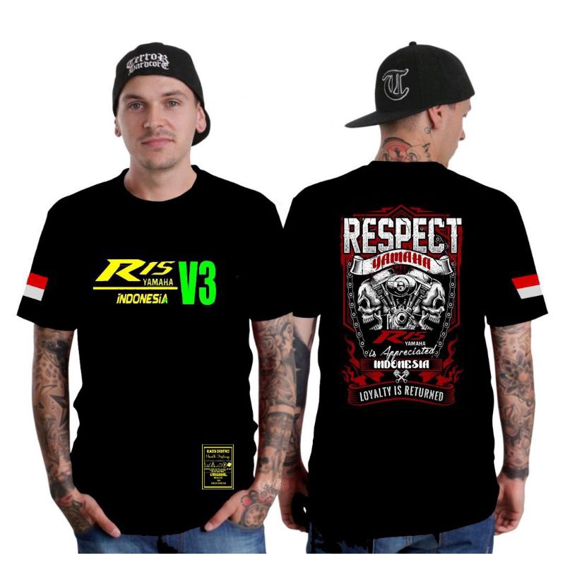 Kaos Hoodie Distro Yamaha R15 V2 dan V3 RESPECT