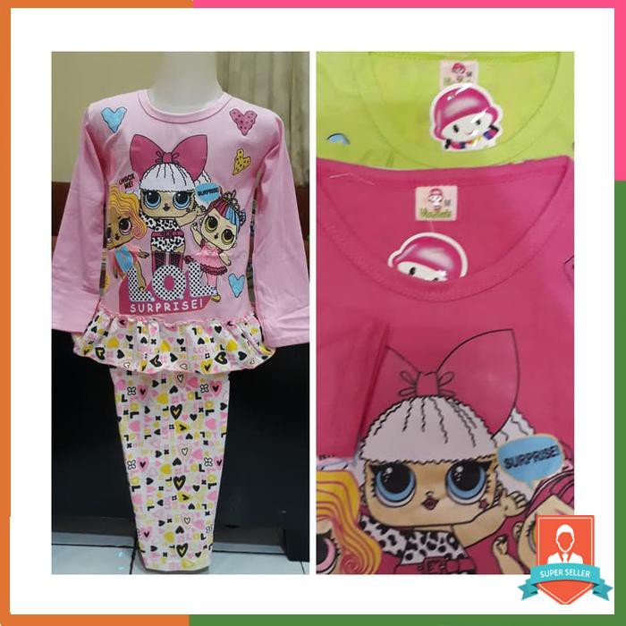 Baju Tidur Anak/Piyama Anak/Baju Tidur Lol Surprises