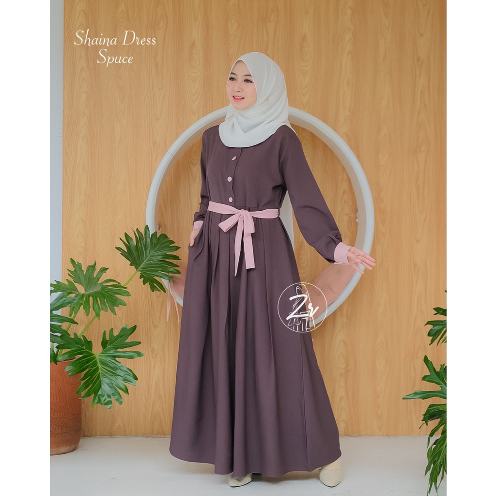 Dress SHAINA ZR DAN Babydoll kancing ori VIOLA syakila dan ITYCREPE mix ceruty REMAJA DEWASA OOTD FASHION MUSLIMAH STYLE