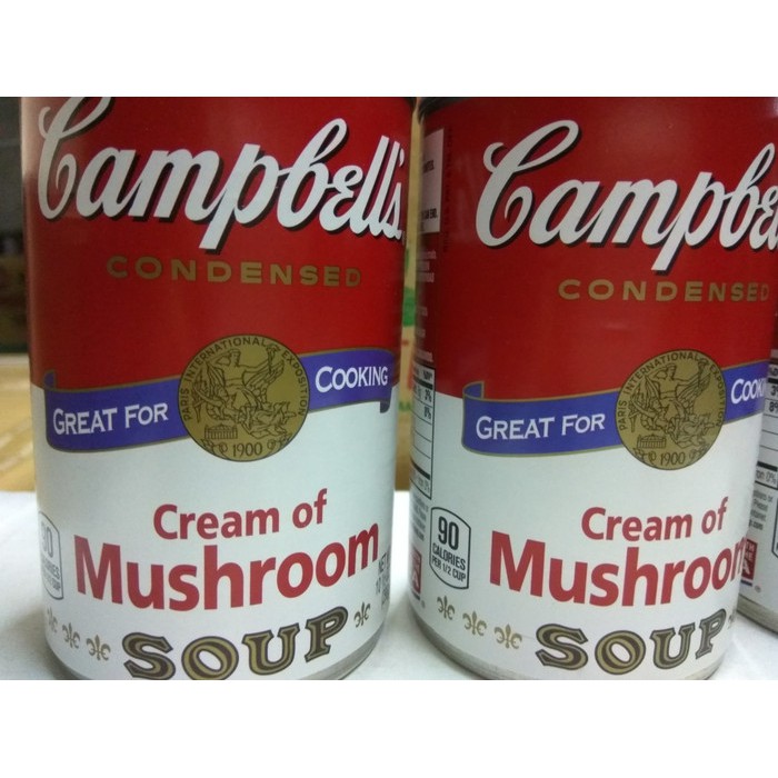 

CAMPBELLS CREAM OF MUSHROOM SOUP