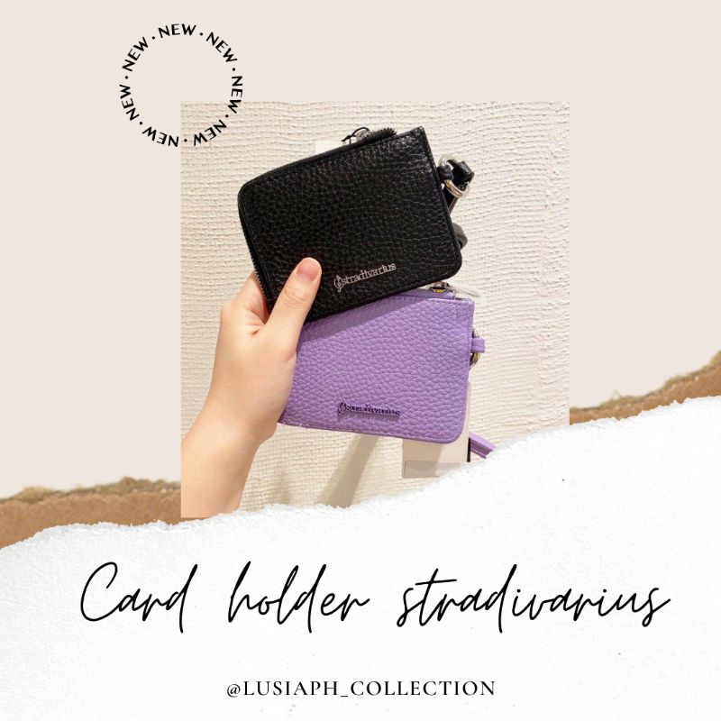 (READY TERLARIS LGSG KIRIM) DOMPET KALUNG STRADIVARIUS, Dompet Kartu Stradivarius strap Card holder