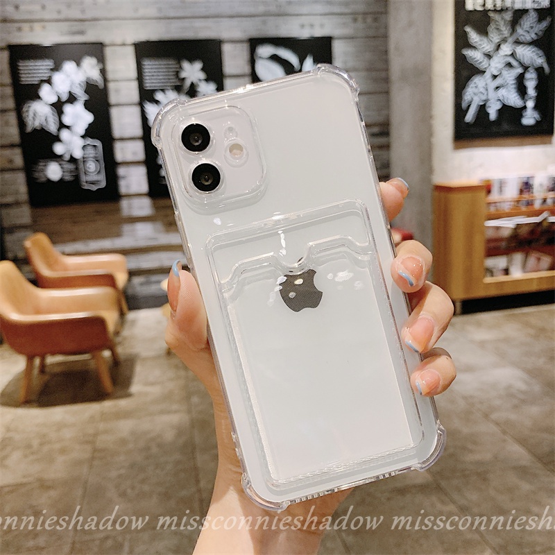 Casing Tpu Xiaomi Mi 11 Lite Poco M3 Redmi 10 9a 9 9c Nfc Note9 Note10Pro Note10Promax Note10Proplus Shockproof + Slot Kartu Kredit