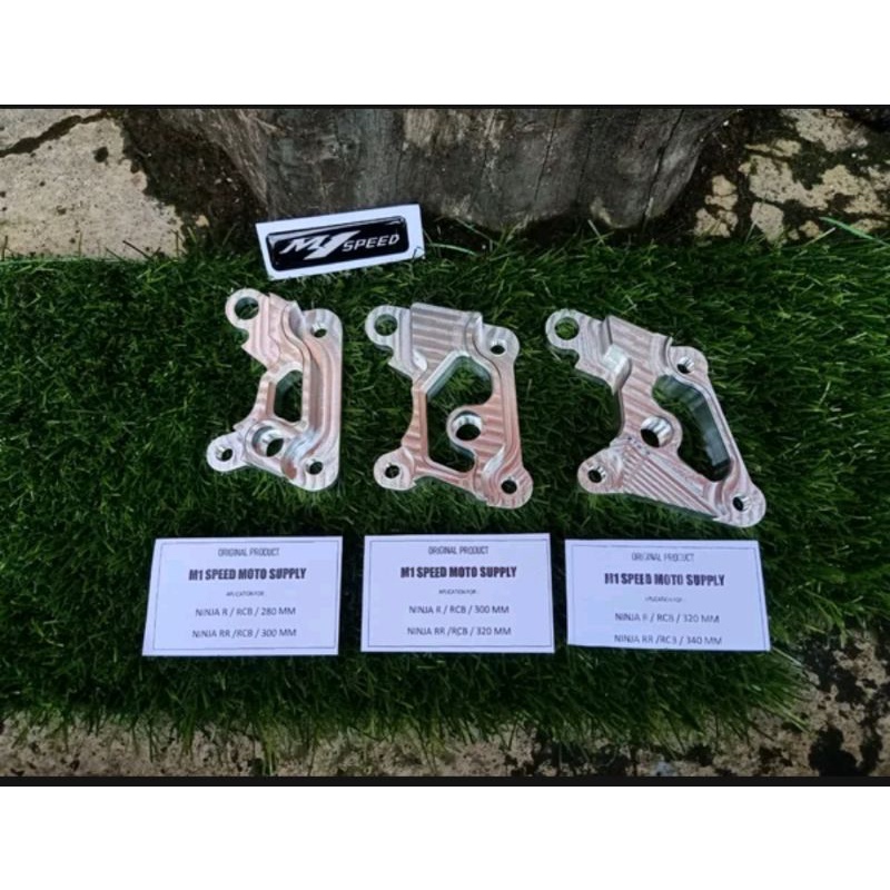 bracket breket breaket pangkon kaliper cakram depan 2p standar original rcb nissin samurai shock nin