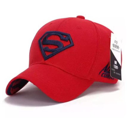 TOPI DISTRO BASEBALL PRIA KARAKTER LOGO BORDIR SUPER HERO SUPERMAN DEWASA