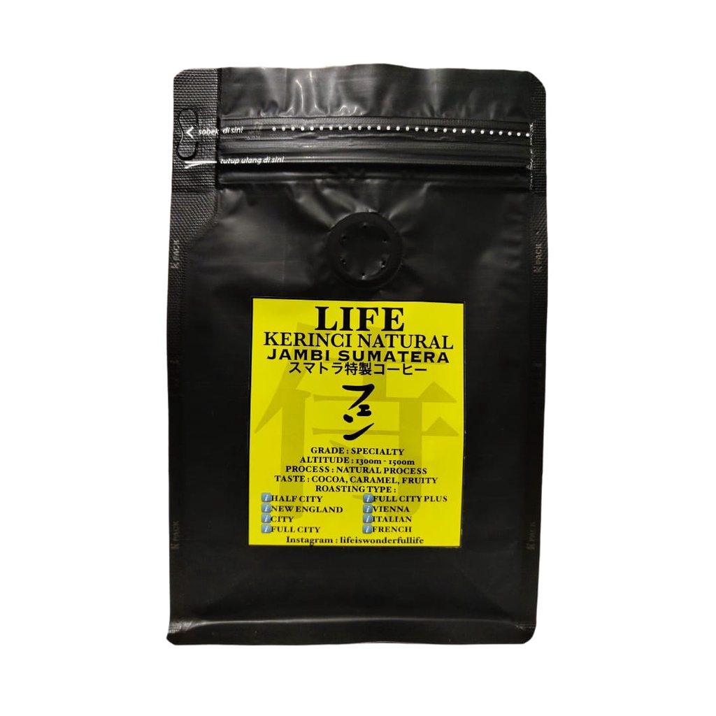 

Kopi LIFE Arabica Kerinci Jambi Natural Process