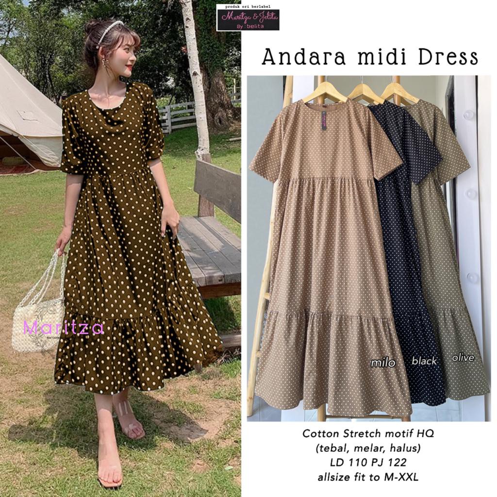 andara midi dress maritza