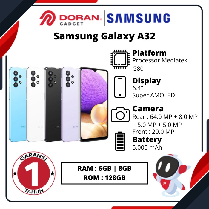 Samsung Galaxy A32 6GB | 8GB / 128 GB | 6/128 | 8/128 - Garansi Resmi SEIN 1 Tahun-1