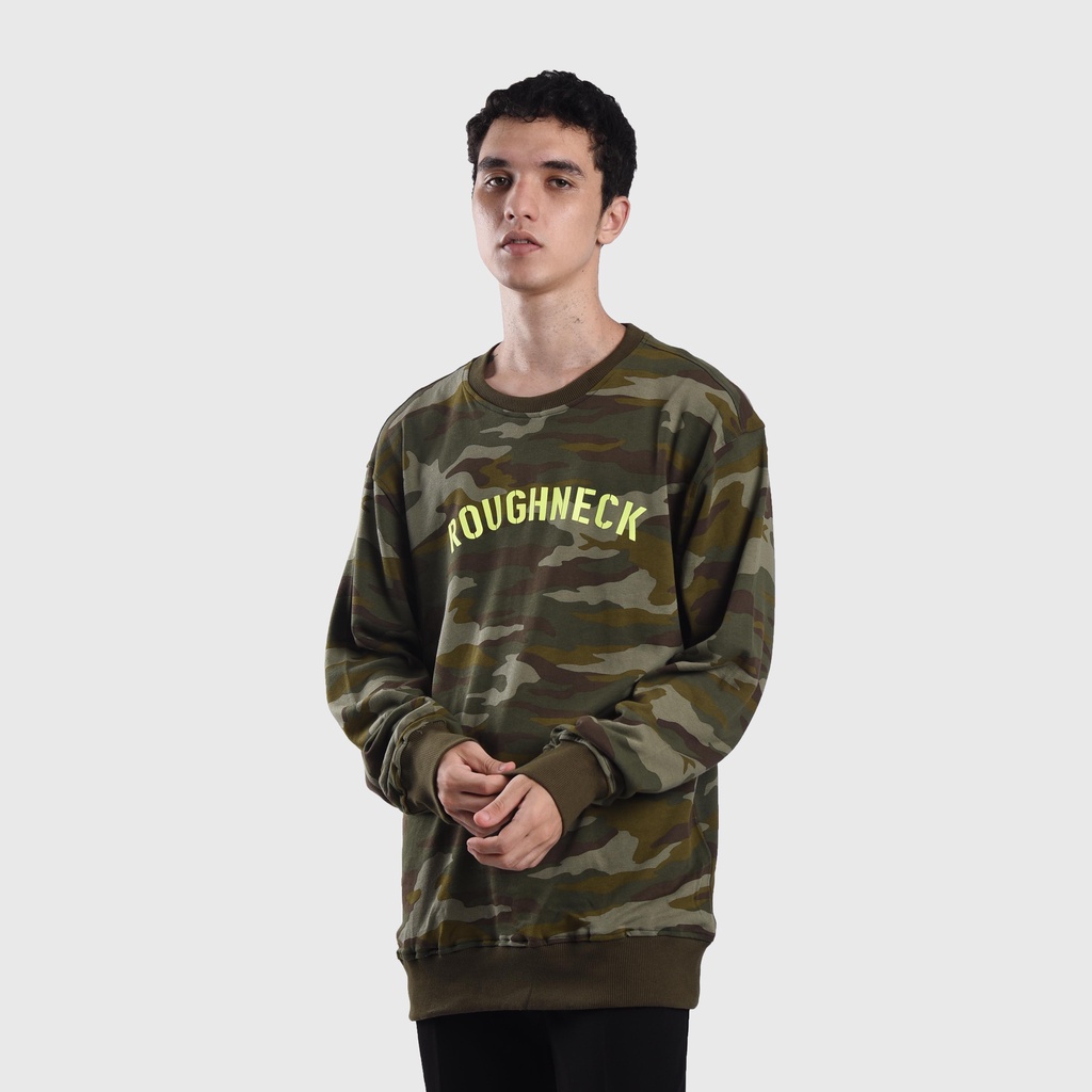 Roughneck SS431 Camo Sig Glow Jaket Crewneck Sweatshirt